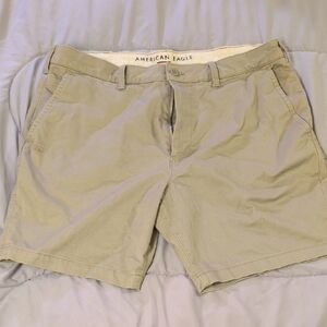 AEO 38 Khaki Cargo Shorts